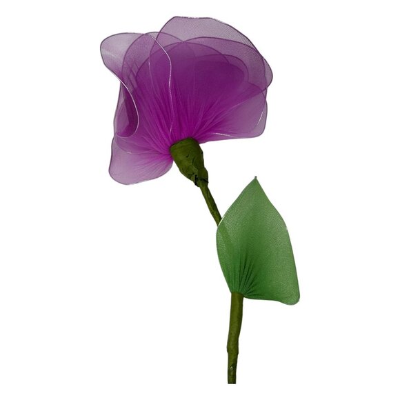 Handcrafted Artificial Multicolor Nylon Flowers Bouquet Home Event Decor - Picture 10 of 16